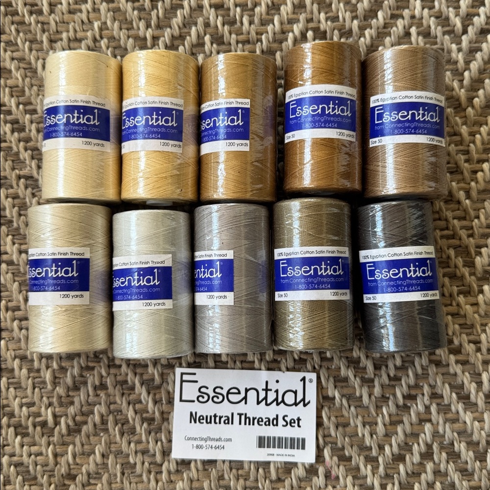 NWT Essential Neutral Thread Set of 10